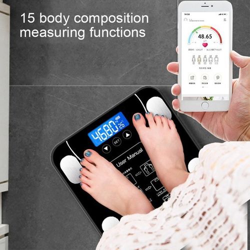 Digital weighing scale machine weighing scale body weight at home portable scale 180kg BMI Digital Weight Machine with Body Fat Analyzer & Body Composition Monitor Sync with Mobile App