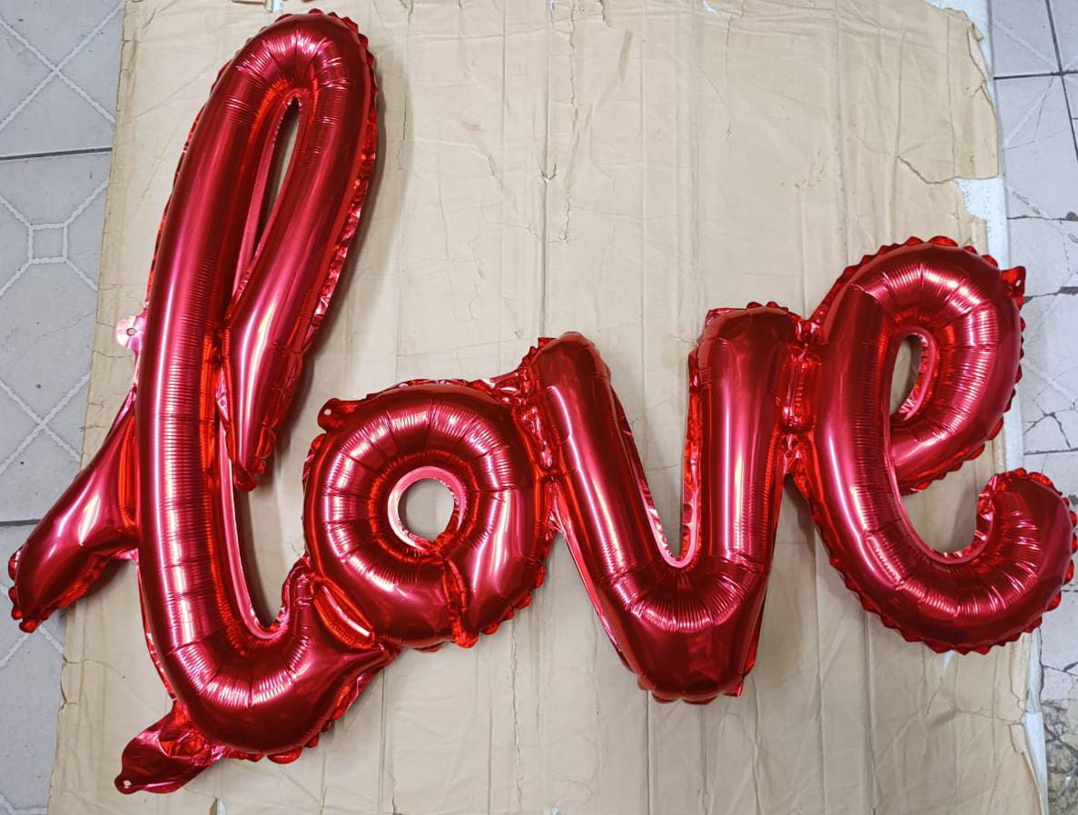 Red Love Letter Foil Balloon Valentine decoration set Birthday Wedding Party Anniversary Décor Supply Home House