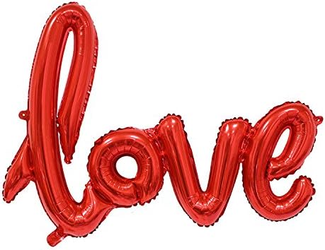 Red Love Letter Foil Balloon Valentine decoration set Birthday Wedding Party Anniversary Décor Supply Home House