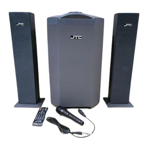 JTC J801PRO 2.1CH Subwoofer Speaker System + Mic 120W - Black