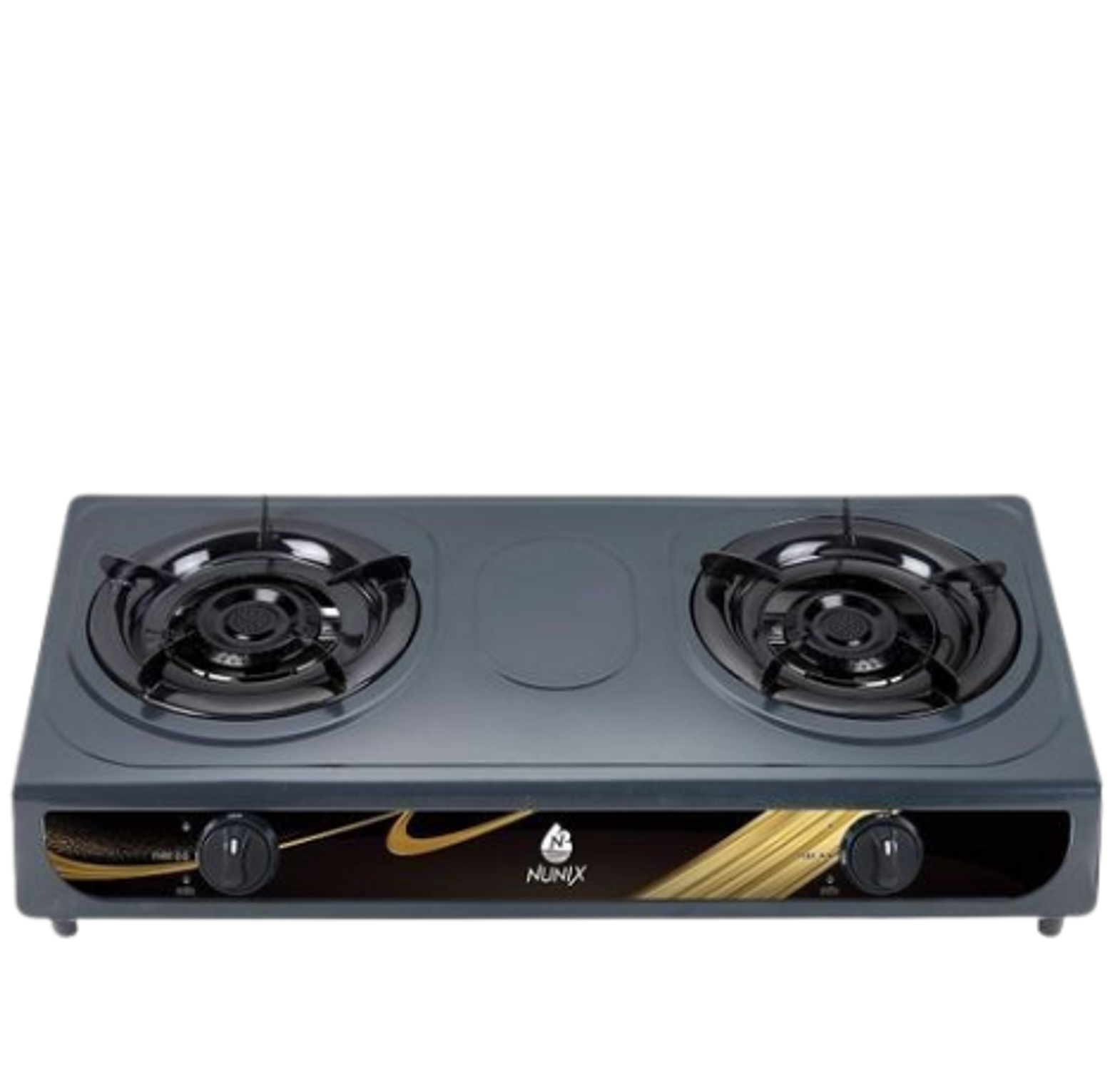 Nunix Automatic Two Burner Gas Cooker Stainless Steel