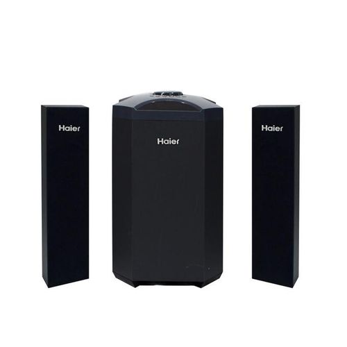 Haier H8001PRO 2.1CH Subwoofer Speaker System + Mic 120W - Black