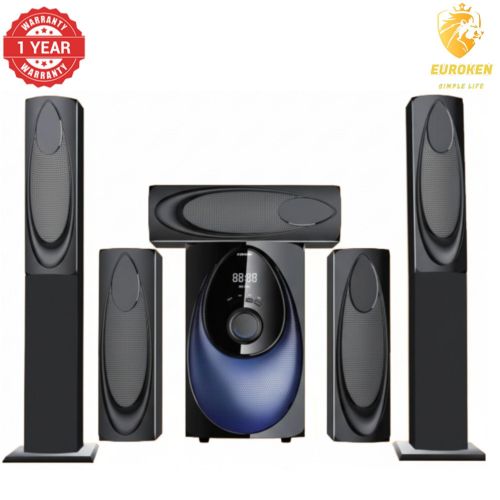 Euroken EK-211 12000W 5.1CH Home Theatre Subwoofer System - Digital Bluetooth & FM Radio - High Bass