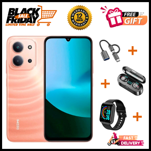 END OF MONTH OFFERS🔥🔥🔥BRAND NEW REDMI 15C 128GB/256GB Storage UPTO 8GB(4+4GB Extended) / 16GB Ram 6.9'' LCD 50MP Main Camera 6000mAh 33W Fast Charger Android 15 Xiaomi Hyper OS 2 Side Fingerprint