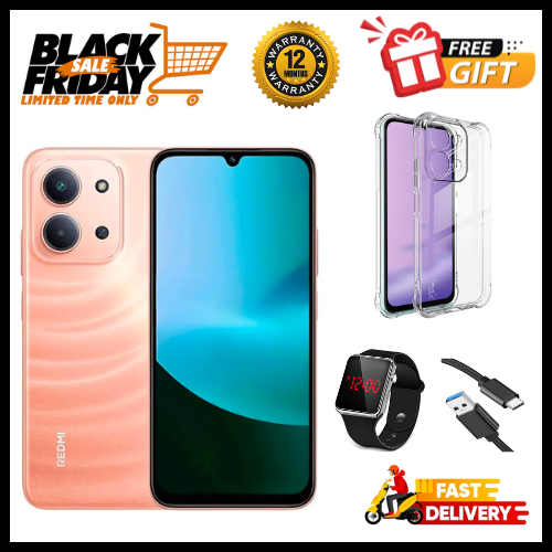 END OF MONTH OFFERS🔥🔥🔥BRAND NEW REDMI 15C 128GB/256GB Storage UPTO 8GB(4+4GB Extended) / 16GB Ram 6.9'' LCD 50MP Main Camera 6000mAh 33W Fast Charger Android 15 Xiaomi Hyper OS 2 Side Fingerprint