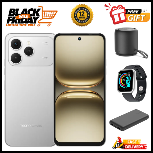 END OF MONTH OFFERS🔥🔥🔥BRAND NEW TECNO SPARK 40 128GB/256GB + UpTo 8GB/16GB EXTENDED 6.67'' Camera 50MP Main Camera 45W Super Charging 5200mAh smartphone.+ ALL THE FREEBIES DISPLAYED