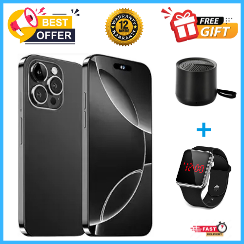 END OF MONTH OFFERS🔥🔥🔥CORN C16 PRO MAX 6.6" STORAGE ROM 64GB RAM 5GB STRONG BATTERY 5000 mAh DOUBLE SIM CARD SMART PHONE ON OFFER FINGERPRINT FACE UNLOCK,8MP