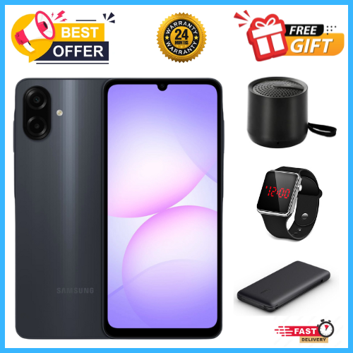 END OF MONTH OFFERS🔥🔥🔥 Samsung Galaxy A07 64GB/128GB+4GB 6.7" 90Hz Display 50MP Rear+8MP Front Cameras 5000mAh Battery 25W Fast Charging IP54 One UI 7 Android 15+(6Years Of OS Updates) Galaxy AI