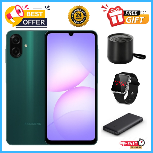 END OF MONTH OFFERS🔥🔥🔥 Samsung Galaxy A07 64GB/128GB+4GB 6.7" 90Hz Display 50MP Rear+8MP Front Cameras 5000mAh Battery 25W Fast Charging IP54 One UI 7 Android 15+(6Years Of OS Updates) Galaxy AI