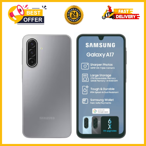 SUPER SALE DEALS🔥🔥🔥 BRAND NEW SAMSUNG GALAXY A17 4G 6.7'' 128GB/256GB ROM + 4GB/8GB RAM 5000 mAh 50 MP+ 13 MP camera Android 15Fingerprint (side-mounted) smartphones
