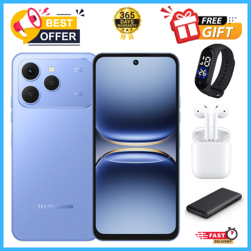 LIMITED OFFERS🔥🔥🔥BRAND NEW TECNO SPARK 40 128GB/256GB + UpTo 8GB/16GB EXTENDED 6.67'' Camera 50MP Main Camera 45W Super Charging 5200mAh smartphone.+ ALL THE FREEBIES DISPLAYED