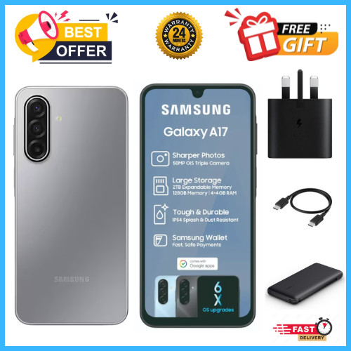 LIMITED DISCOUNTS🔥🔥🔥 BRAND NEW SAMSUNG GALAXY A17 5G 6.7'' 128GB/256GB ROM + 4GB/8GB RAM 5000 mAh 50 MP+ 13 MP camera Android 15Fingerprint (side-mounted) smartphones