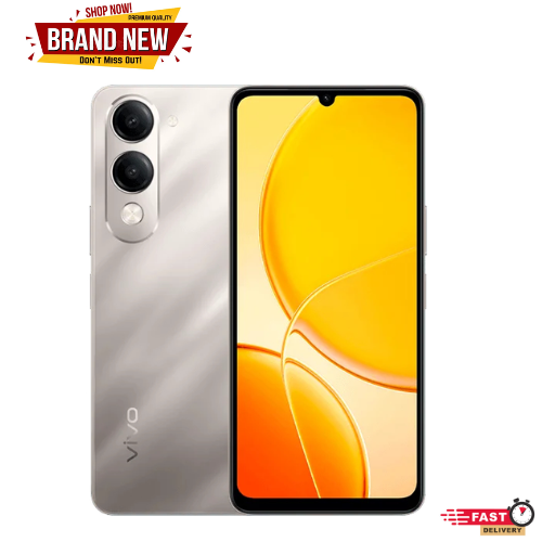 Brand New Vivo Y04 64GB+4GB Smartphone 6.7" 90Hz IPS LCD Display Android 14 4G 15W Fast-charging 5500mAh Battery Smart Phones Dual Sim 1 Years warranty Side-mounted AI Smartphone phone