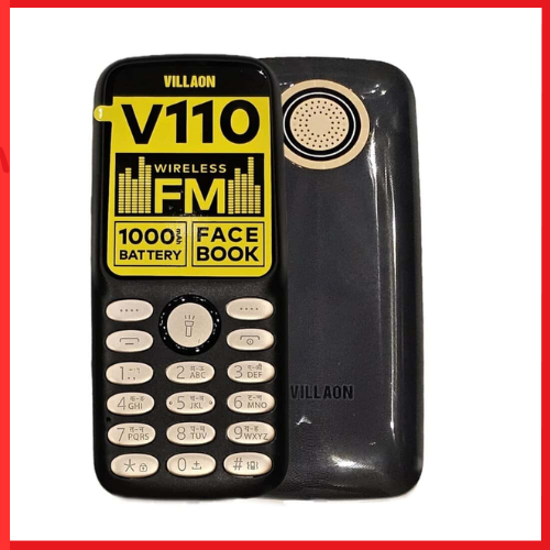VILLAON V110, 177" Kabambe, Wireless FM, Camera, Bright Touch, Facebook, 1000mAh (Dual Sim)