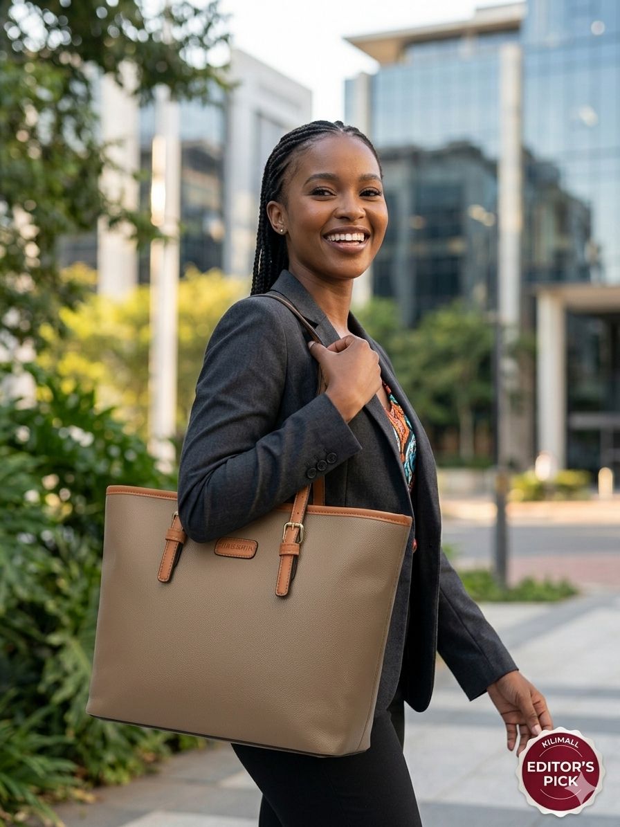 Women's Elegant PU Leather Tote Bag - Large Capacity Shoulder Handbag with Zipper for Office, Casual & Travel