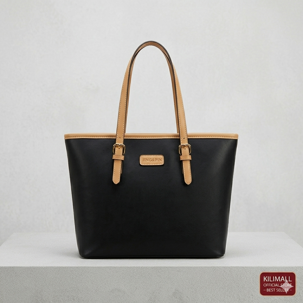 Women's Elegant PU Leather Tote Bag - Large Capacity Shoulder Handbag with Zipper for Office, Casual & Travel