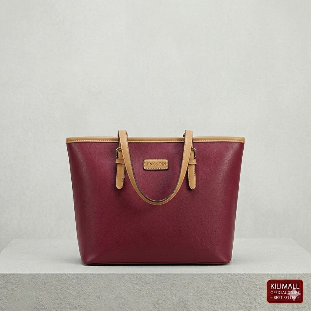 Women's Elegant PU Leather Tote Bag - Large Capacity Shoulder Handbag with Zipper for Office, Casual & Travel