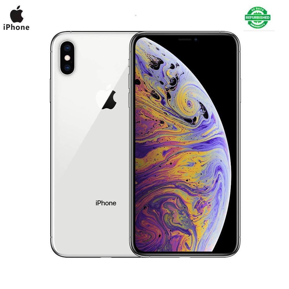 Refurbished Apple iPhone XS Max, 64GB/256GB ROM, 4GB RAM, Dual nano-SIM, 4G LTE, Face ID, Dual 12MP Cameras, 2160P Video Recording, 3174mAh Battery, 6.5-inch Retina Display (International Used Version
