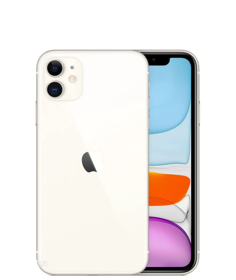 Refurbished Apple iPhone 11 Smartphone, 4GB RAM + 64GB/128GB/256GB Storage, Face ID, Dual SIM, 2G/3G/4G/LTE Compatible, 12MP + 8MP Rear Cameras with Facial Recognition Unlock