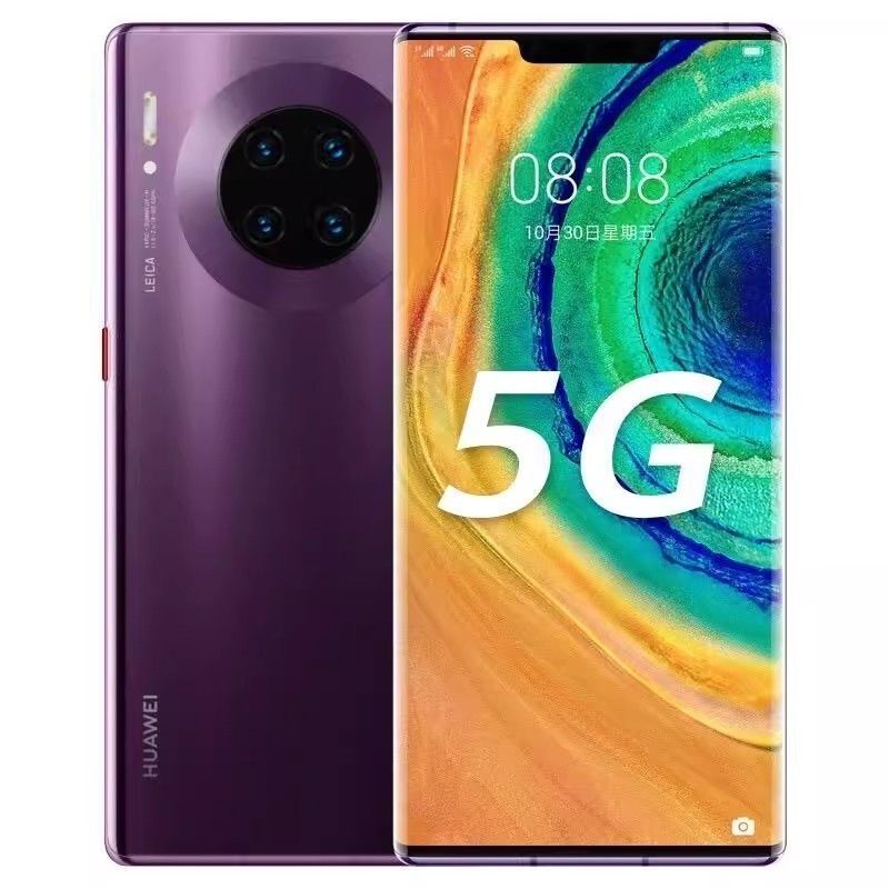 Refurbished Phone Huawei Mate 30 5G 6.62inch 8GB+128GB/256GB dual sim clean screen HarmonyOS version 40mp+24mp 4200mah huawei mate30 5G smartphone