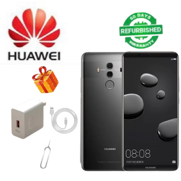 Refurbished Huawei Mate 10 6G+128GB 5.9” Dual Camera 20MP+8MP Android 8.0 Smartphone Kirin970 mate10