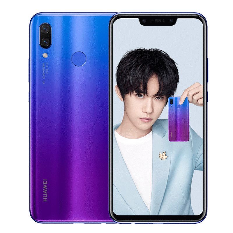 Refurbished Huawei nova 3 4G Google Play CPU HiSilicon Kirin 710 6.3-inch 24MP camera 3340mAh battery smartphone