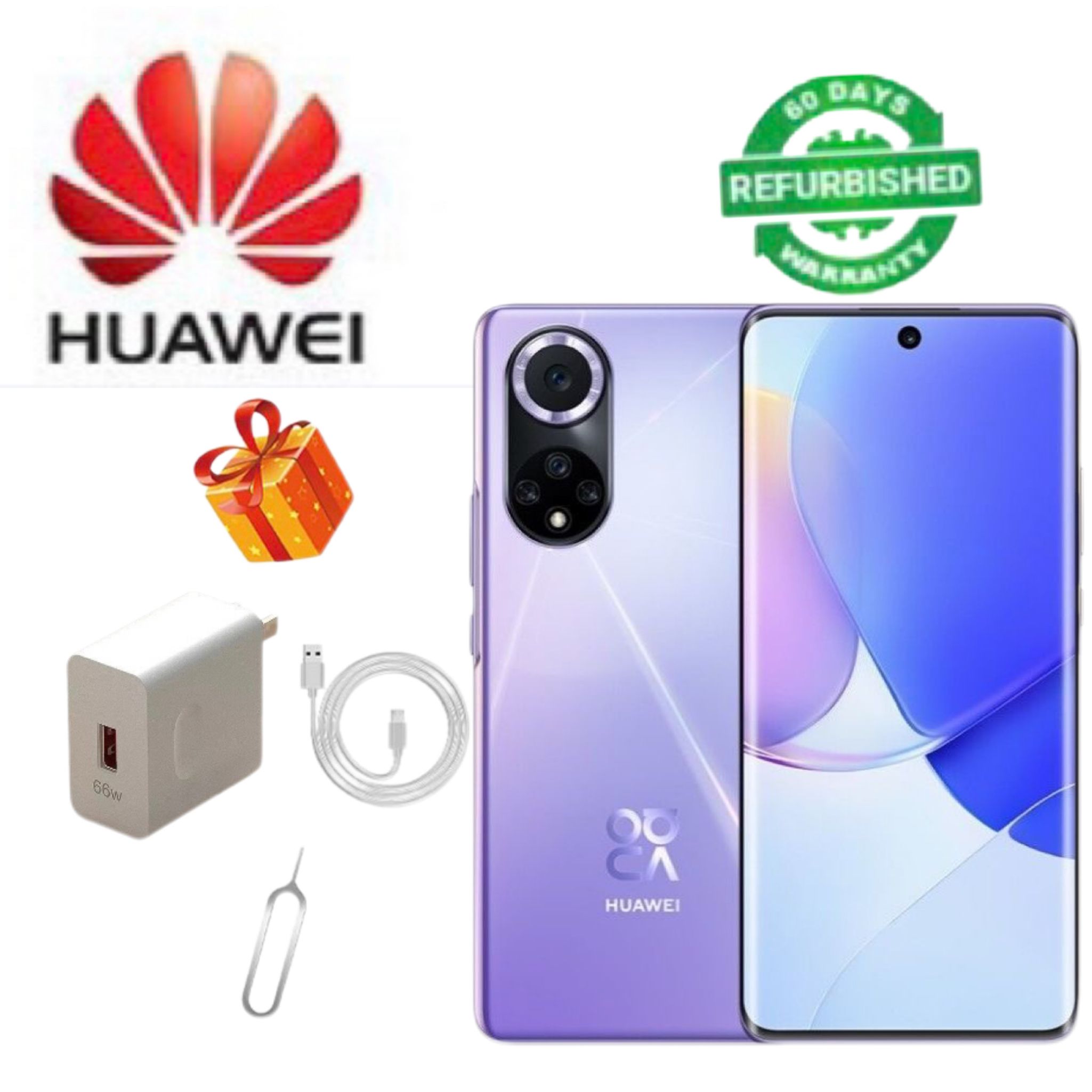 Refurbished Huawei Nova 9 4G CPU Qualcomm Snapdragon 778G 4G 6.57-inch screen 50MP camera 4300mAh batterysmartphone 8+128GB 8+256GB
