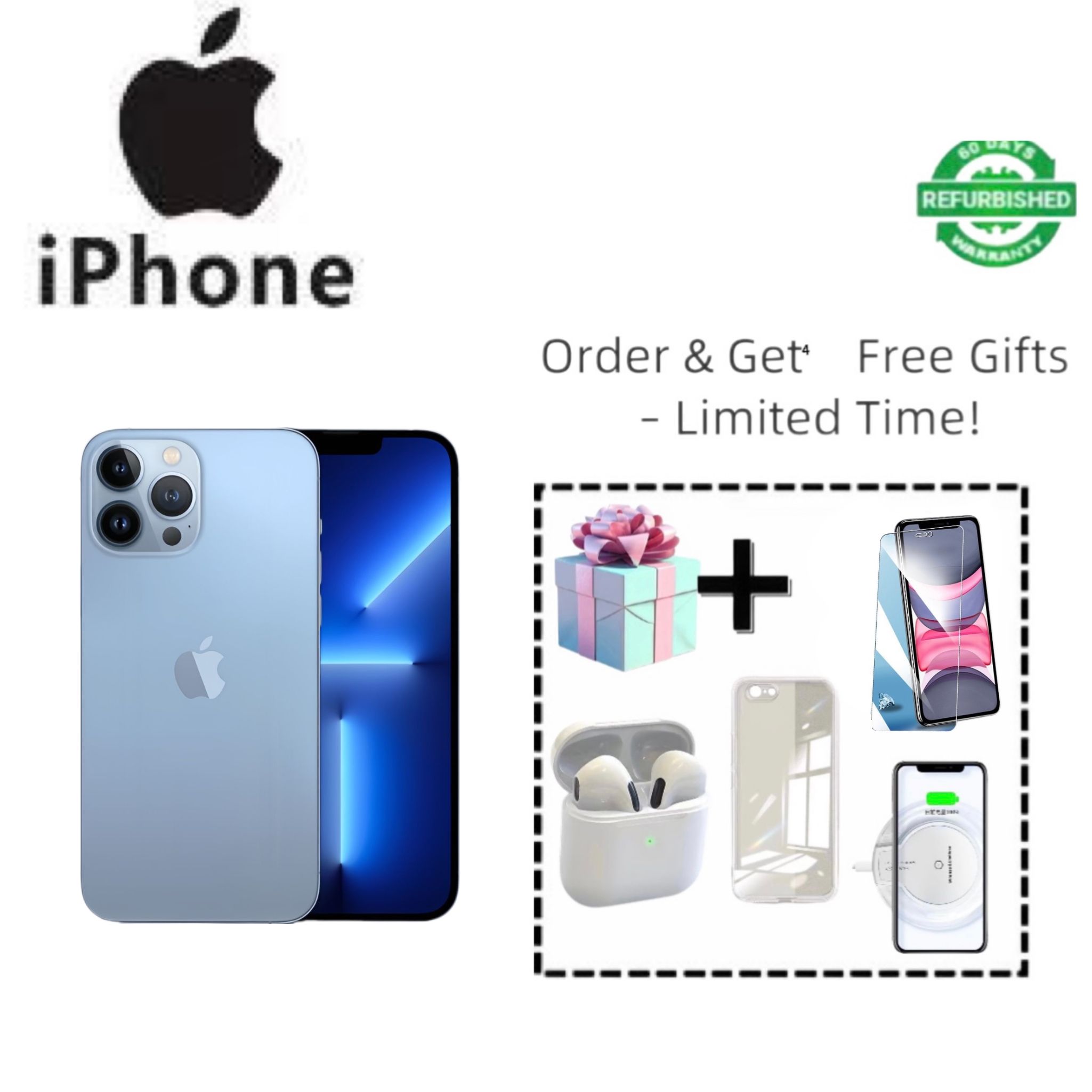 Refurbished Apple iPhone 11 Pro max  512/256G + 4GB Smartphone Face ID Unlock 6.5 Inch+4G Refurbished Phone No face recognition