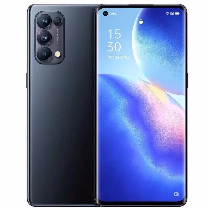 Refurbished Phone OPPO Reno5 Reno 5 5g Smartphone 6.43" 4300mAh 8GB+128GB, 12GB+256GB Rear Camera: 64MP Front Camera: 32MP Facial Recognition Unlock  No fingerprint unlock