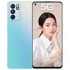 Refurbished Phone OPPO Reno6 5g Network 6.43 inches 64MP+32MP 4300mAh Dual SIM Smartphone 128G/256G Facial Recognition Unlock