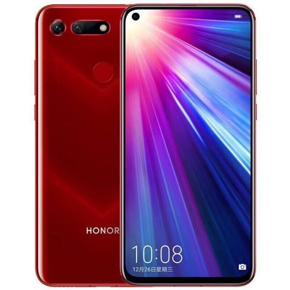 The refurbished Honor V20 features a front-facing camera with 25MP resolution, and a rear camera with a 48MP primary sensor. It also supports fingerprint unlocking functionality.