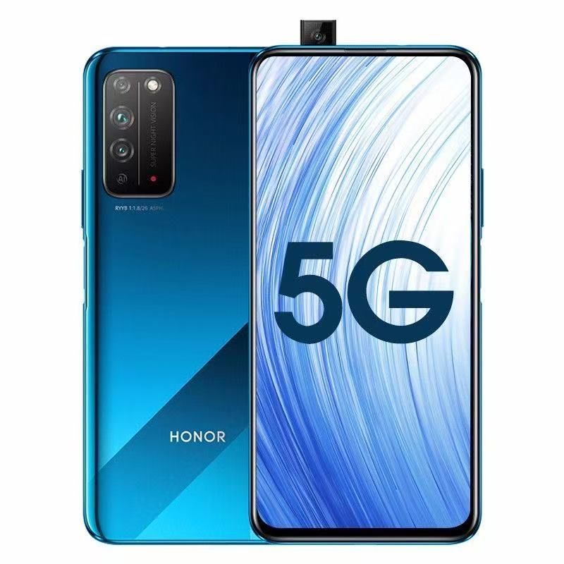Refurbished Honor X10: 6.63-inch pop-up full display with SA/NSA dual-mode 5G, supporting the widest range of 9 major 5G frequency bands available in the industry. Fingerprint unlock support.
