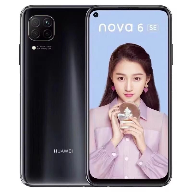 Refurbished Huawei nova 6se 8GB running memory + 128GB storage rear four camera: 48 million pixels super sensitive main camera front single camera: 16 million pixels with fingerprint unlock