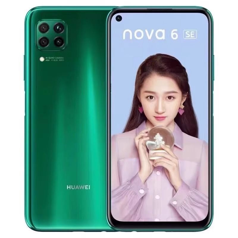 Refurbished Huawei nova 6se 8GB running memory + 128GB storage rear four camera: 48 million pixels super sensitive main camera front single camera: 16 million pixels with fingerprint unlock