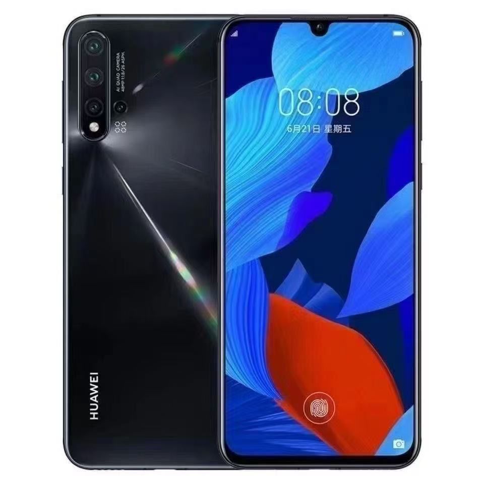 Refurbished Huawei noav5 6.39 inches OLED drop screen, 2340 × 1080 resolution support face unlock 8GB running memory + 128GB storage does not support fingerprint unlock
