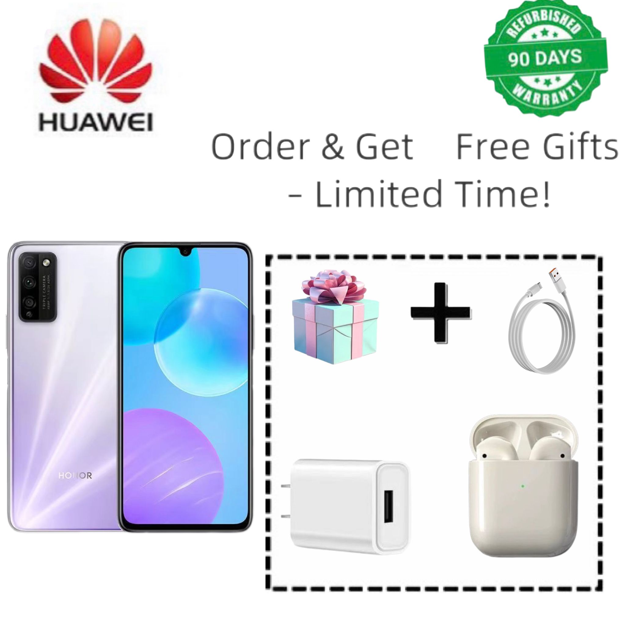 Honor 30 6.53 inches OLED Charm Eye Full Screen Rear Four Cameras: 40 million pixels Ultra Sensitive Main Camera Front Camera: 32 million pixels (f / 2.0) Fingerprint Recognition + Facial Recognition