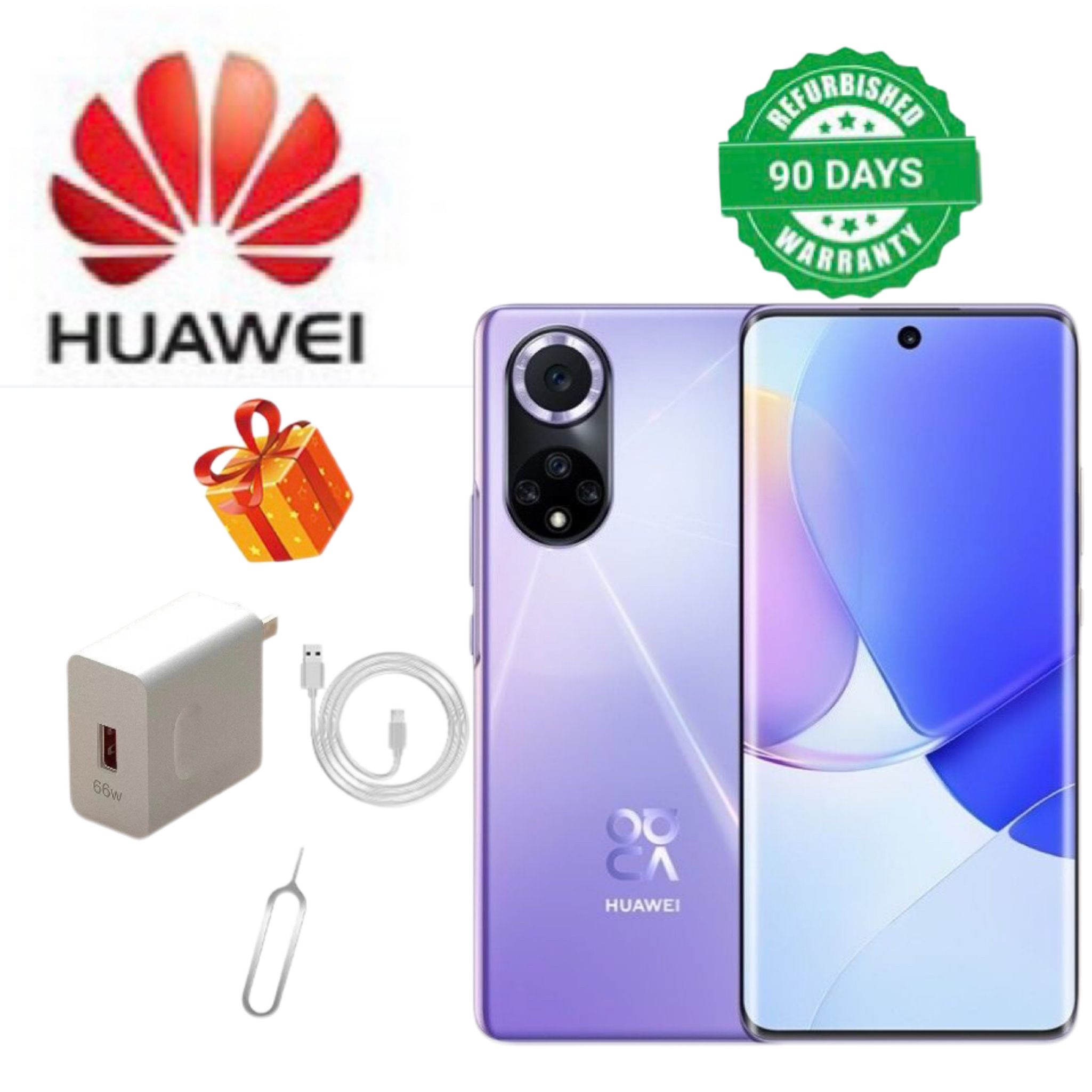 Refurbished Huawei Nova 9 4G CPU Qualcomm Snapdragon 778G 4G 6.57-inch screen 50MP camera 4300mAh batterysmartphone 8+128GB 8+256GB