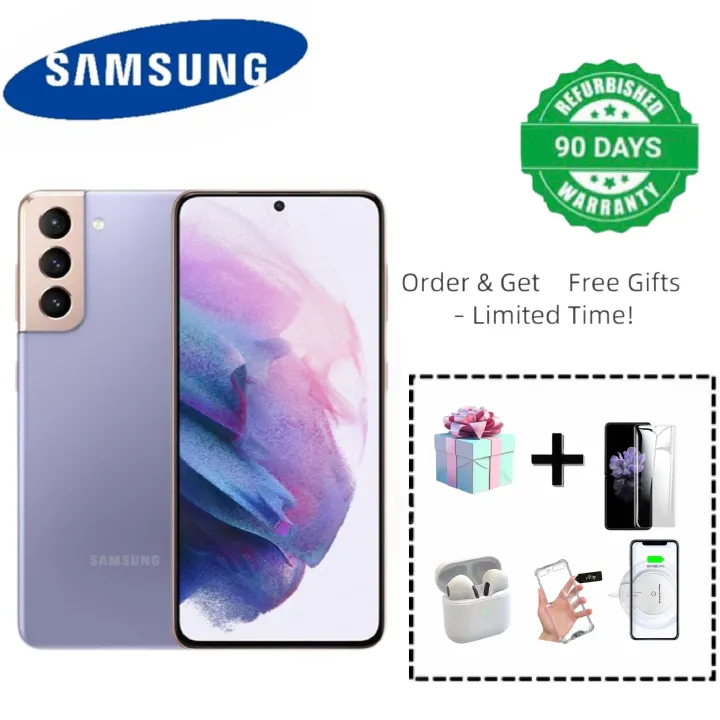 Refurbished Samsung Galaxy S21 5G Smart Phone 6.2'' 8GB+128GB 64MP+12MP Single SIM 4000mAh Unlocked smartphone Samsung S20 Perfect display screen