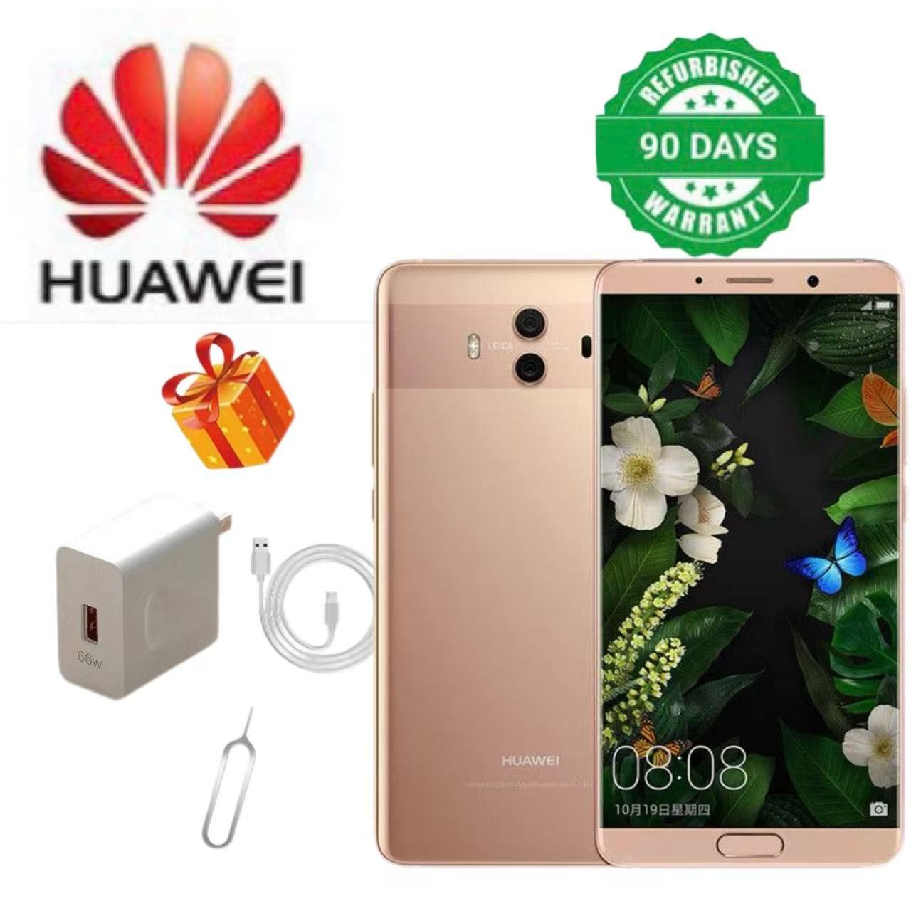 Refurbished Huawei Mate 10 6G+128GB 5.9” Dual Camera 20MP+8MP Android 8.0 Smartphone Kirin970 mate10
