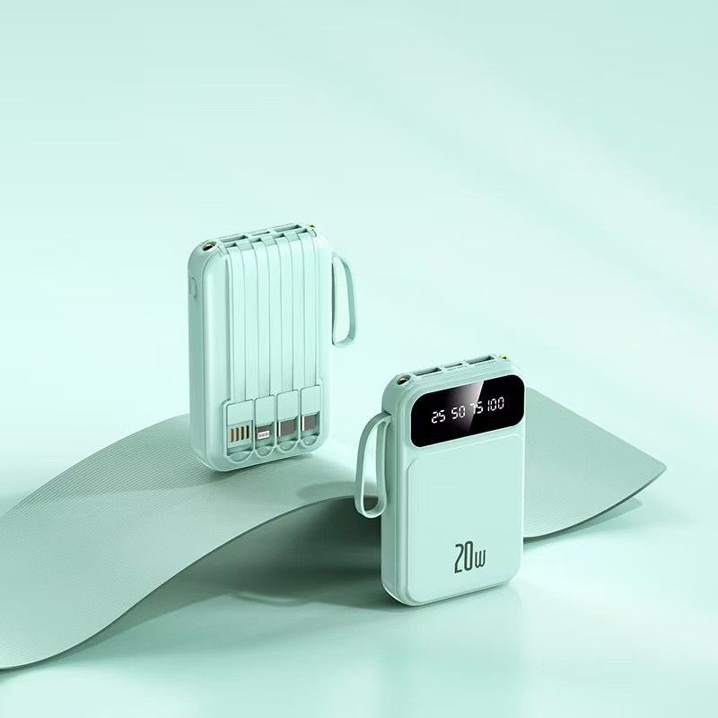 Power Banks 20000mAh  USB IPhone Power Bank Suitable for all Phones LED Display Portable Power Bank powerbank This product can charge the iPhone 12 for 1.5 times.