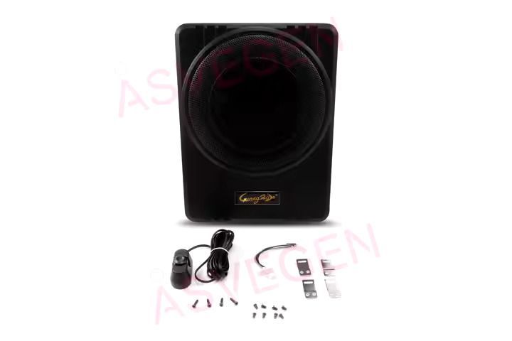 Guanshida 10 Inches Active Car Underseat Speaker 1000W Car Subwoofer Car Audio Slim Under Seat Active Subwoofer Bass Amplifier Speaker Car Amplifier Subwoofers Woofer 12V