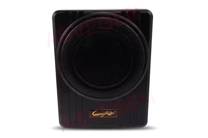 Guanshida 10 Inches Active Car Underseat Speaker 1000W Car Subwoofer Car Audio Slim Under Seat Active Subwoofer Bass Amplifier Speaker Car Amplifier Subwoofers Woofer 12V