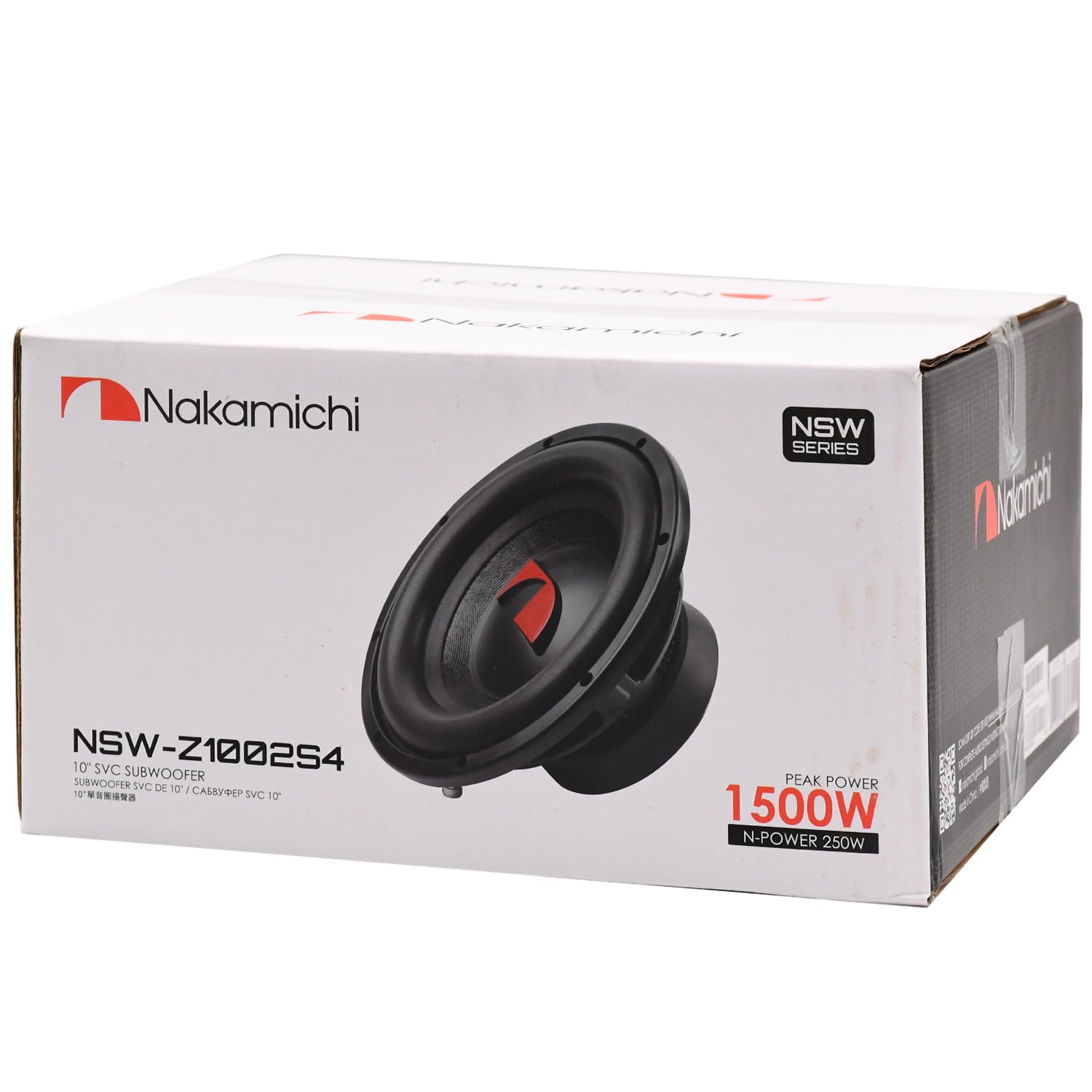 NAKA MICHI NS-W10D 10inch SVC Subwoofer 650W For Cars Compatible With All Car Bluetooth Floor Standing Subwoofer Car Subwoofer Speaker Deep Bass and Clear-quality Music