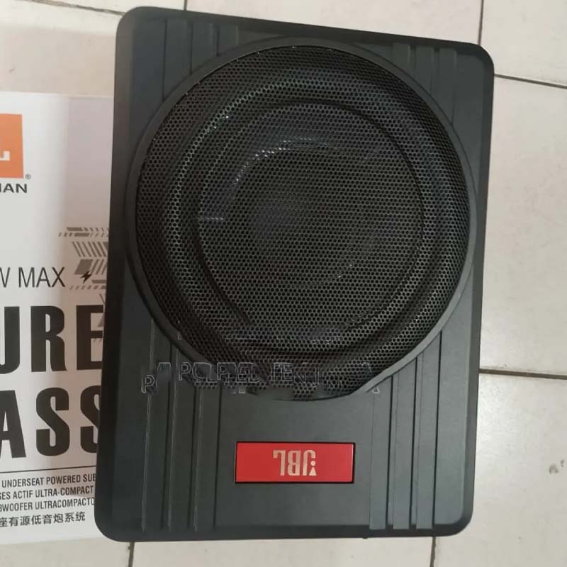 JBL BassPro Nano 4800W Max Ultra-Compact Underseat Powered Subwoofer – Built-in Amplifier, Pure Bass Car Audio System by Harman, Space-Saving Design for Clear Deep Bass