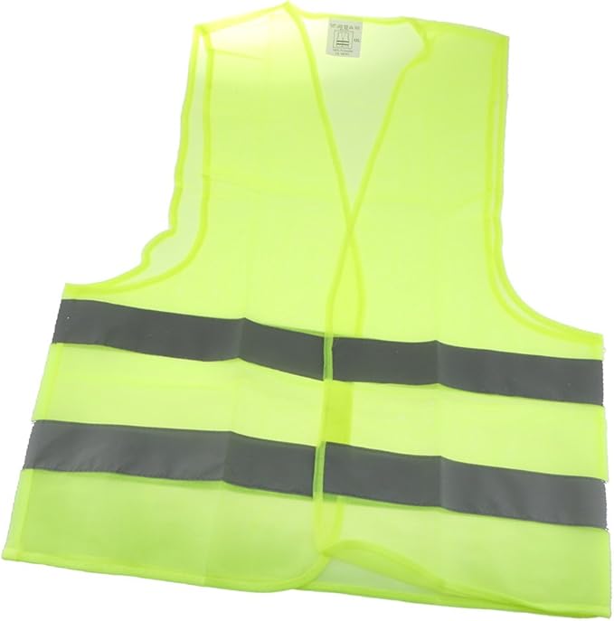 Light Reflector Safety Jacket – High Visibility 360° Reflective Workwear for Night Safety, Cycling, Running & Industrial Use, Breathable Polyester Fabric with Adjustable Fit