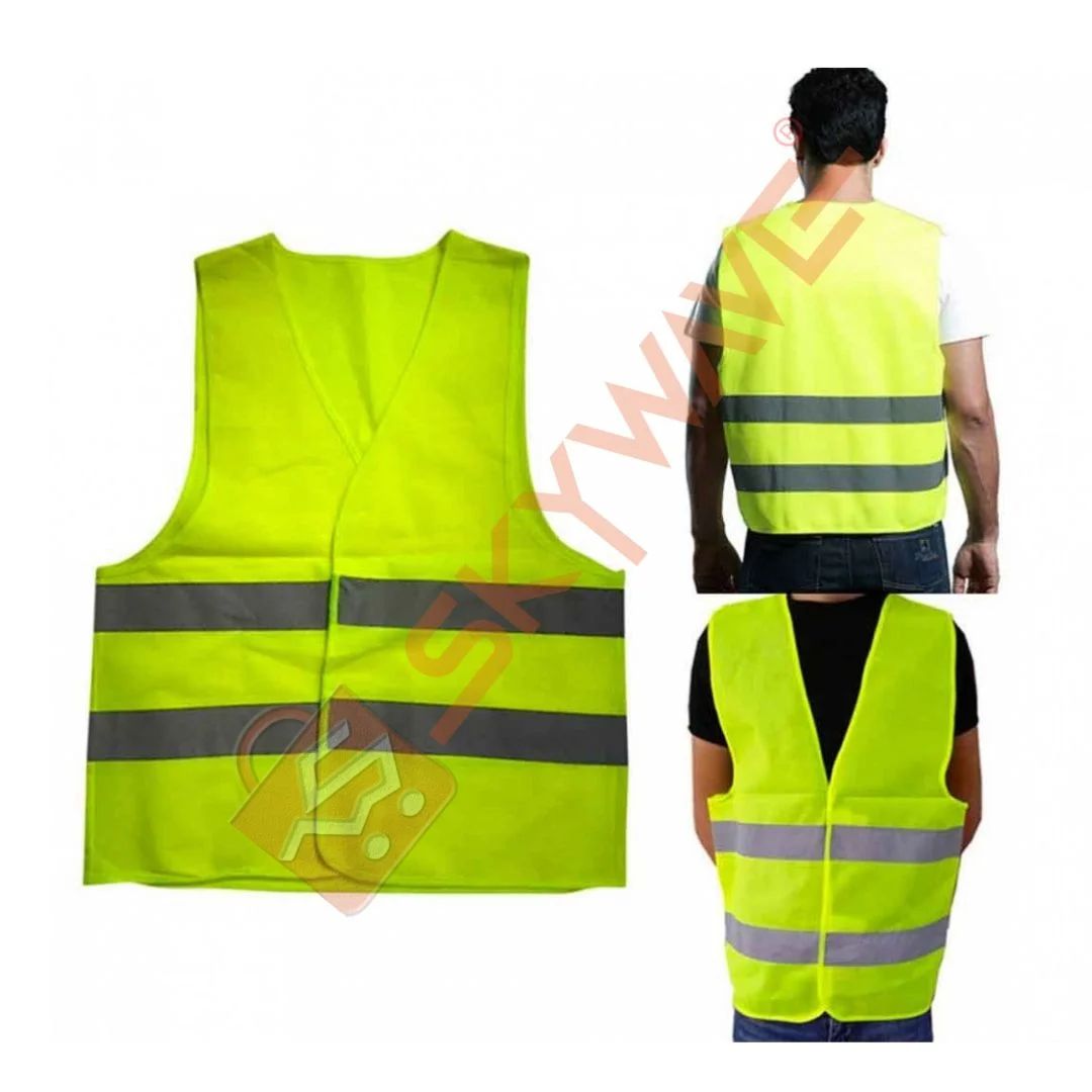 Light Reflector Safety Jacket – High Visibility 360° Reflective Workwear for Night Safety, Cycling, Running & Industrial Use, Breathable Polyester Fabric with Adjustable Fit