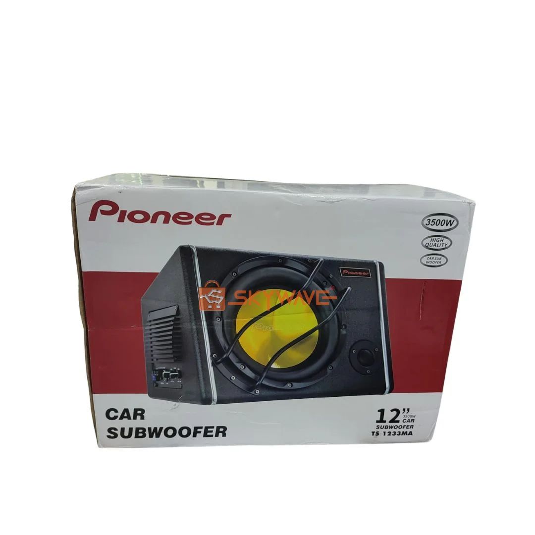Pioneer Active Subwoofer Speaker 12 Inches TS-1233MA 3500W Powerful Bass Car Woofer With Built-In Amplifier Heavy Duty Deep Bass Audio System Upgrade