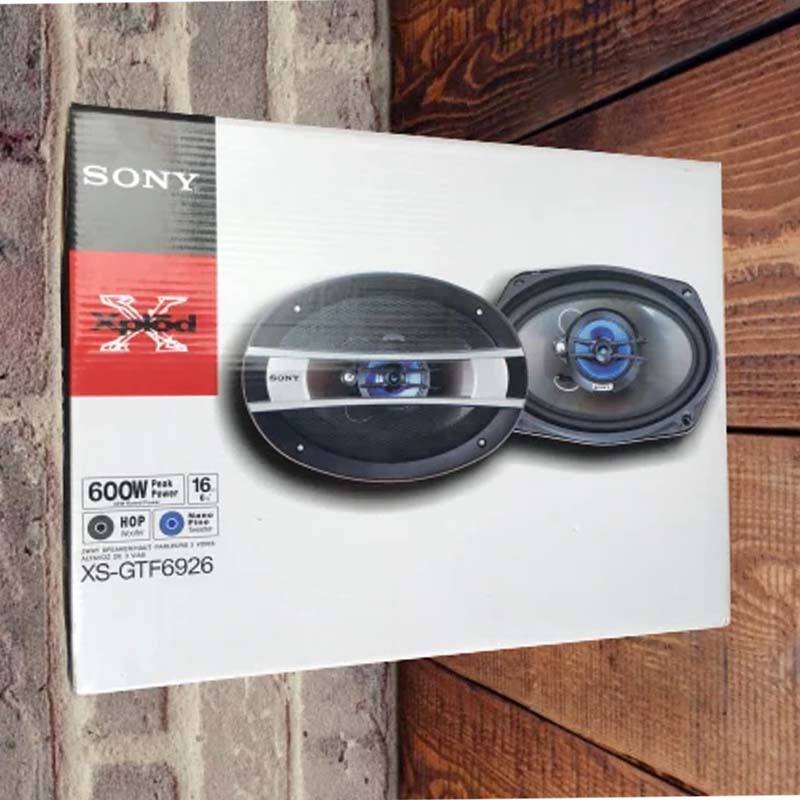 Sony Full Range 2-Way Coaxial Speaker XG GTF1626 6.5 Inch 190W Car Audio Speakers | Powerful Bass H.O.P Cone Woofer | Nano Fine Tweeter | 40W RMS High Quality Universal Car Sound Upgrade