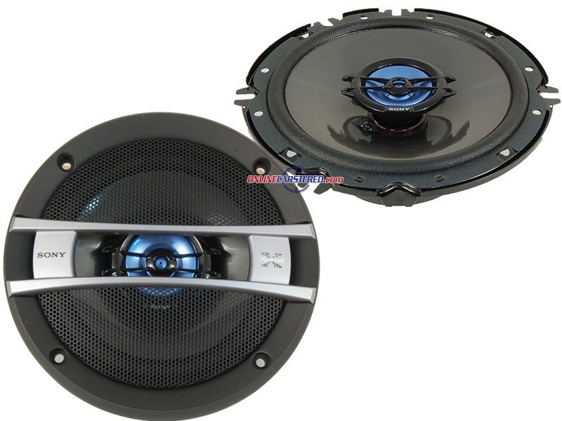 Sony Full Range 2-Way Coaxial Speaker XG GTF1626 6.5 Inch 190W Car Audio Speakers | Powerful Bass H.O.P Cone Woofer | Nano Fine Tweeter | 40W RMS High Quality Universal Car Sound Upgrade