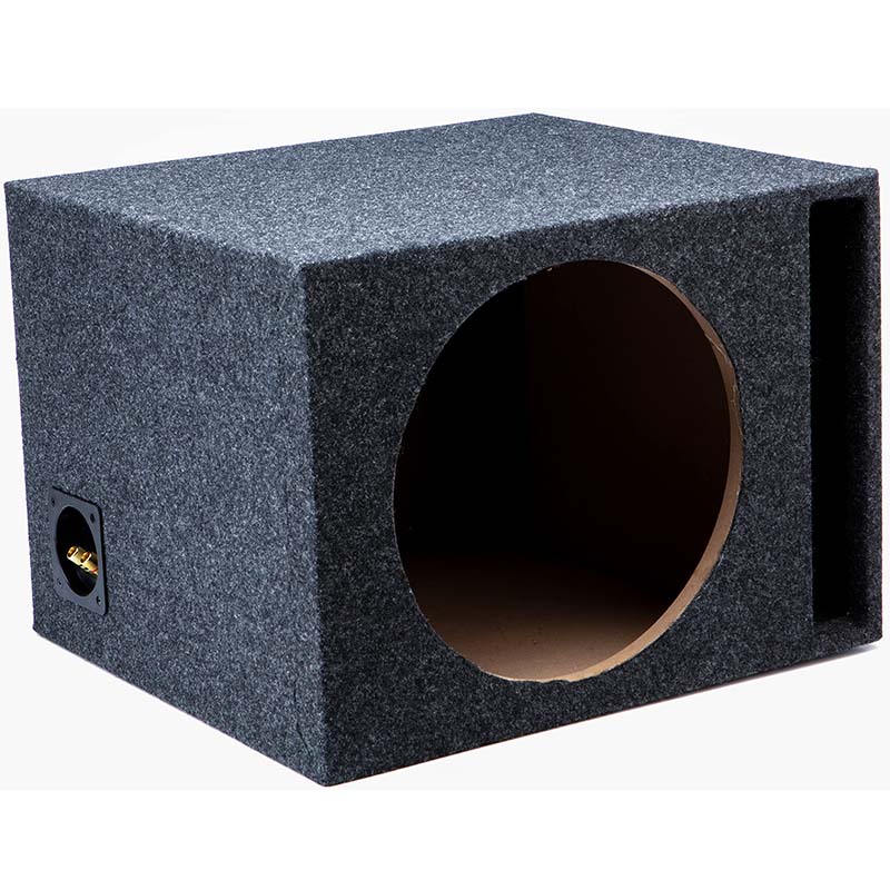 Generic 12 Inch Vented Subwoofer Enclosure Single Breather Car Subwoofer Box | Heavy Duty Chipboard Sub Box | High Bass Output Ported 12” Speaker Cabinet for Car Audio Upgrade